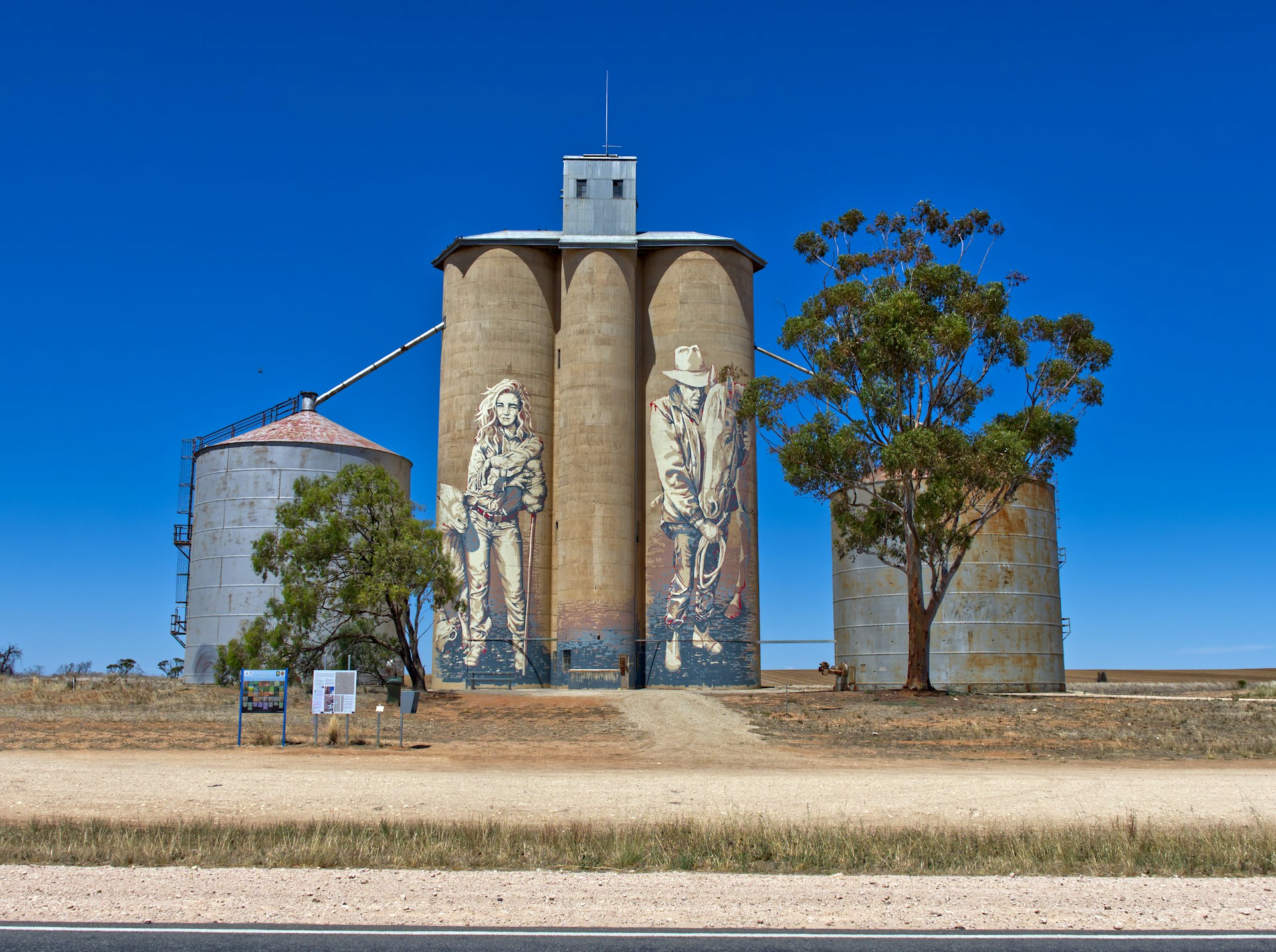 Silos in remote Australia